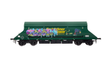 7F-026-002G1 O Gauge HIA Ftlnr Green Hvy Haul Limestone Hopper 369022 Graffiti