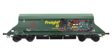 7F-026-002G O Gauge HIA Ftlnr Green Hvy Haul Limestone Hopper 369022 Graffiti