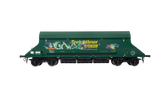 7F-026-005G1 O Gauge HIA Ftlnr Green Hvy Haul Limestone Hopper 369002 Graffiti