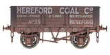 7F-052-008W O Gauge 5 Plank 9Ft Hereford Coal 35 Weathered