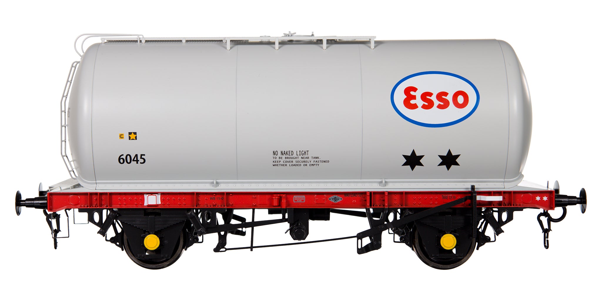 7F-064-009 O Gauge TTA 45T Tanker Esso Grey/Red Chassis 6102 Drawing A2