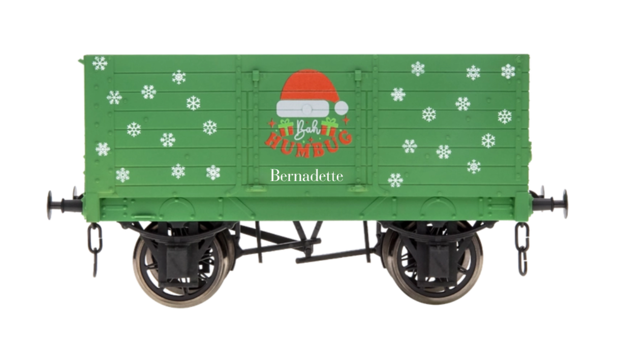 7F-073-026 O Gauge 7 Plank Bah Humbug Christmas Wagon
