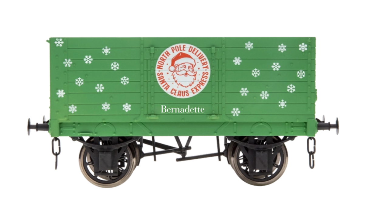7F-073-027 O Gauge 7 Plank Santa Claus Express Wagon