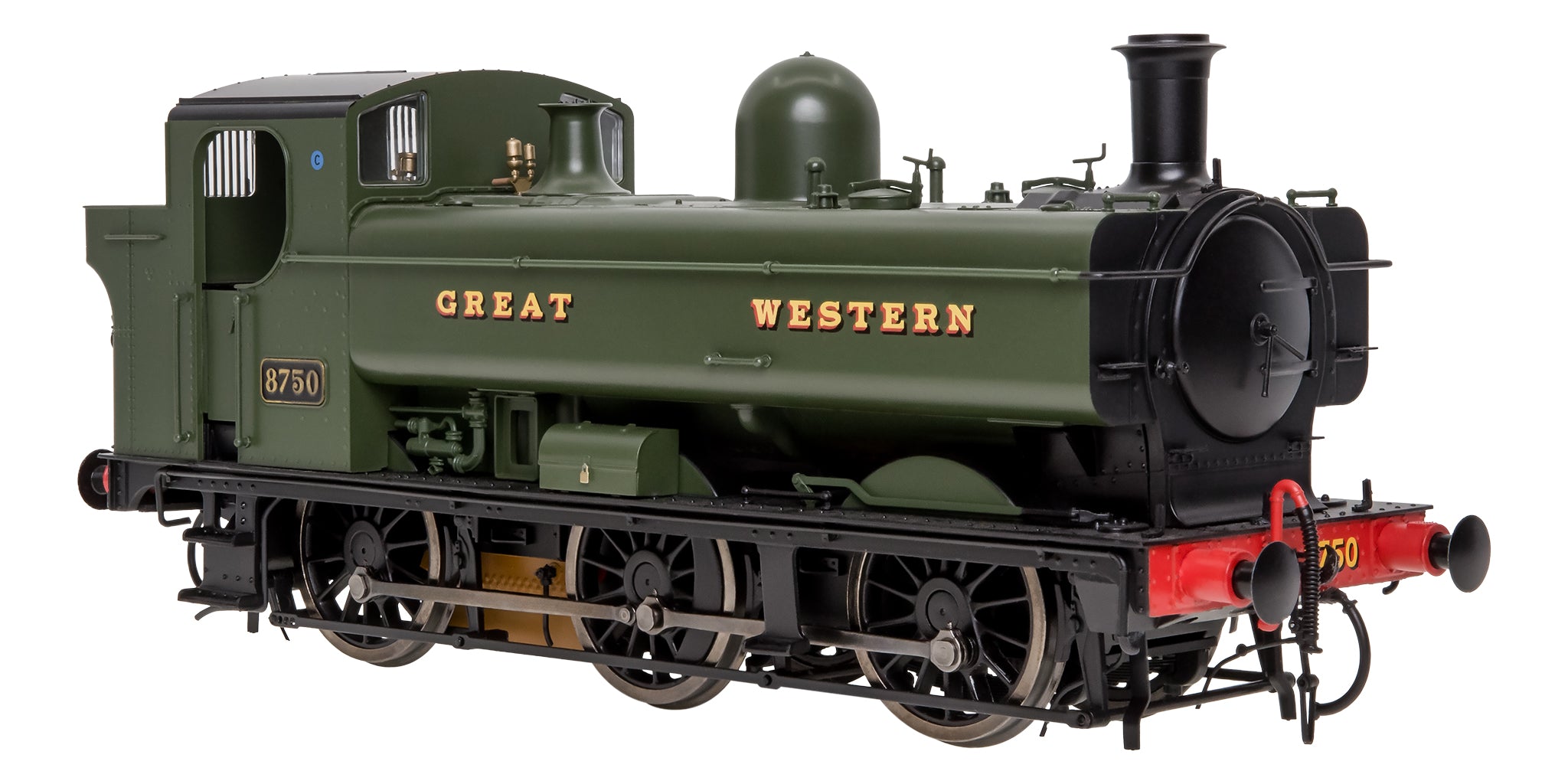 7S-007-018 O Gauge Class 87xx Pannier `Great Western' Green 8750