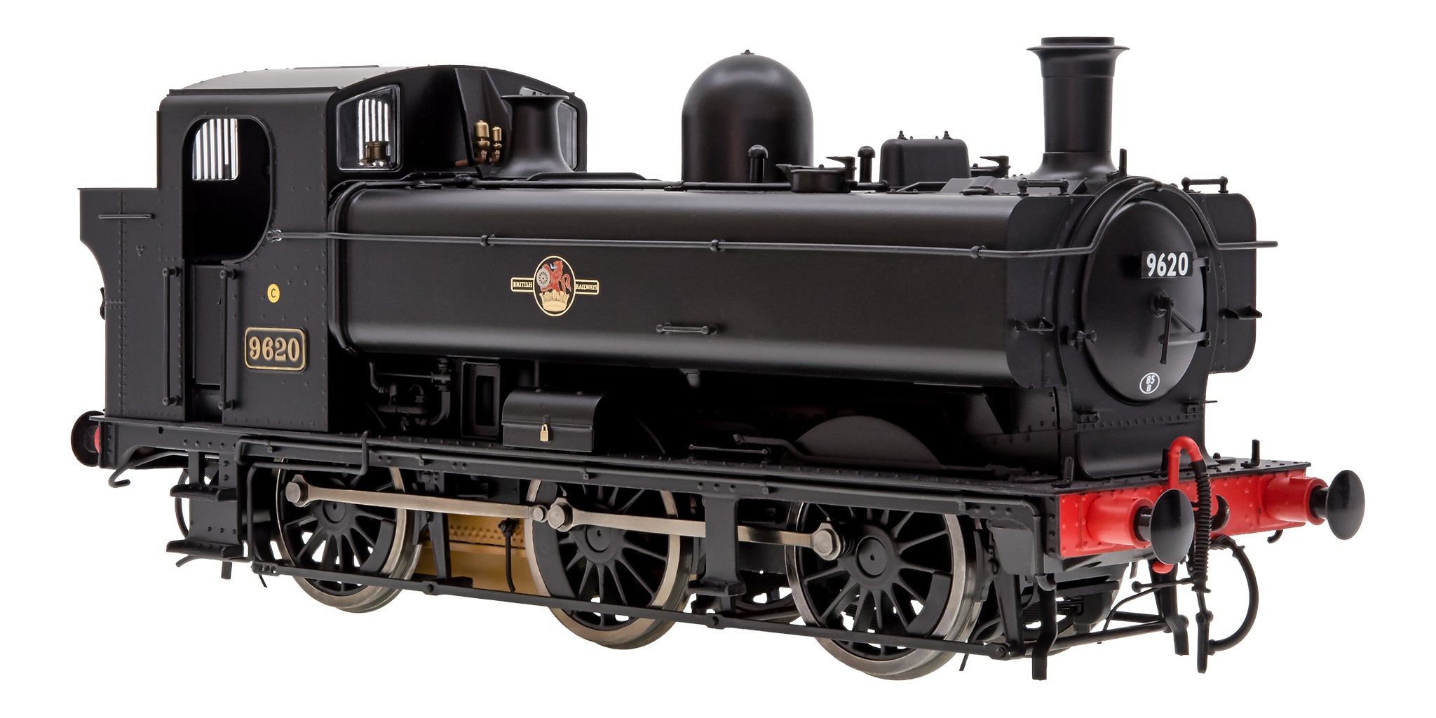 7S-007-021 O Gauge Class 57xx Pannier BR Black Late Crest 9620