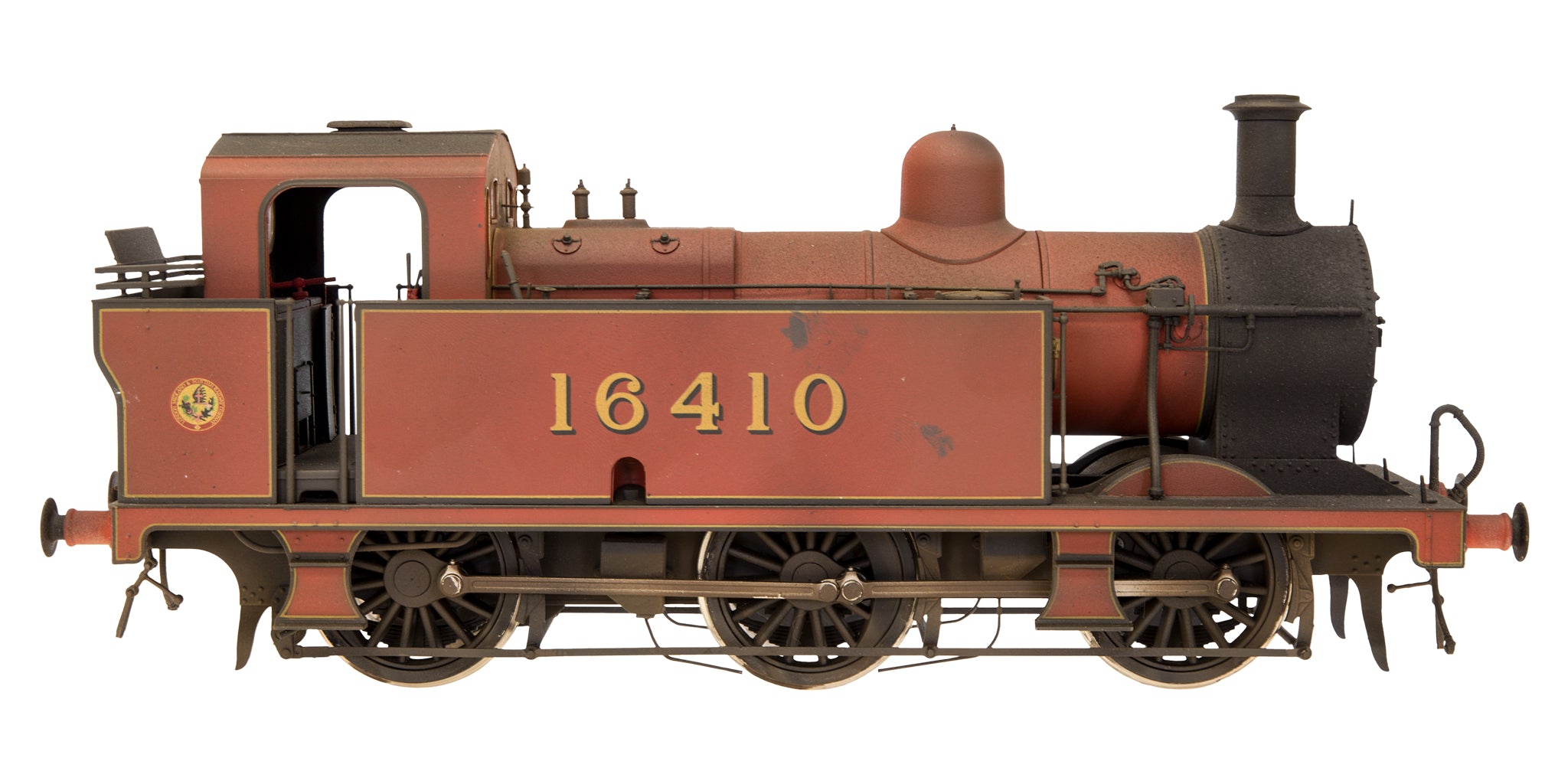 7S-026-DCC1W Gauge Jinty 3F 0-6-0 LMS Maroon 16410 DCC Dapol Exclusive Model Weathered