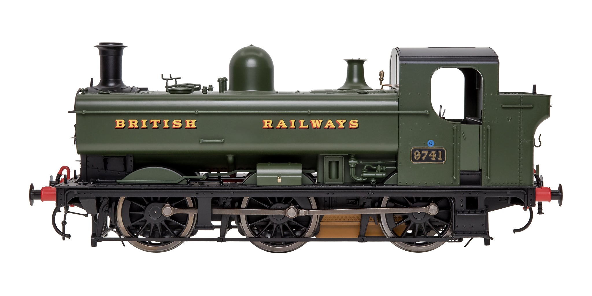 7S-007-020 O Gauge Class 87xx Pannier `British Railways' GWR Green 9741