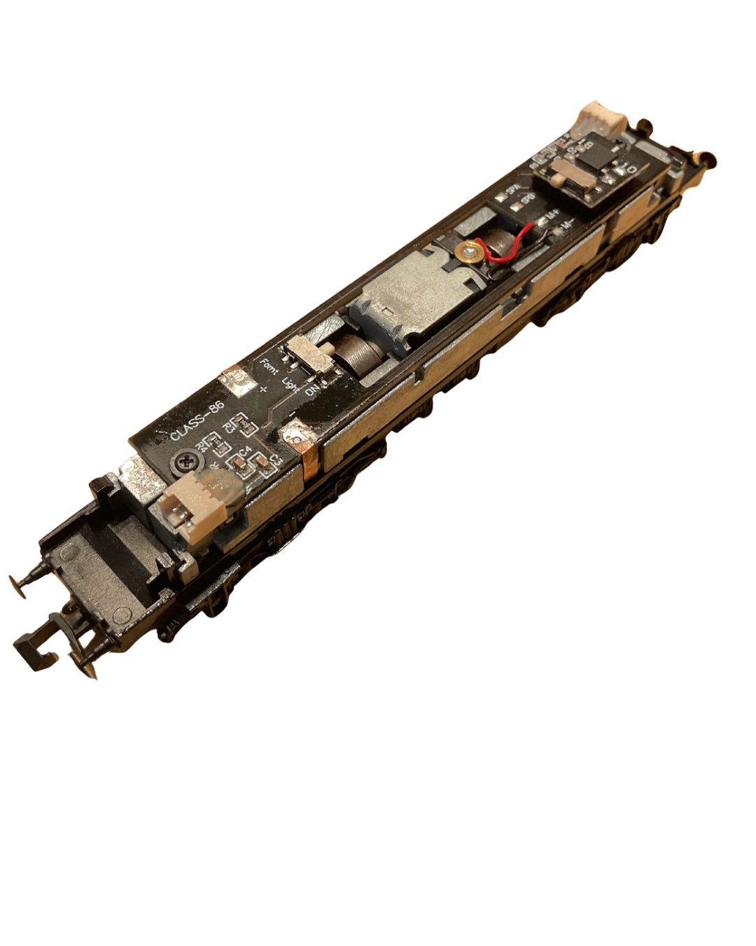 2D-026-MC N gauge spares CLASS 86 - MOTORIZED CHASSIS round buffers- R