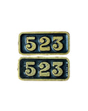 4S-517-CNP4 00 Gauge 517 Spares - Cab Number Plate 4, 523 (Pair)