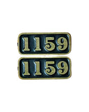 4S-517-CNP5 00 Gauge 517 Spares - Cab Number Plate 5, 1159 (Pair)