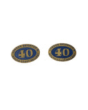 7S-010-NP40 0 Gauge Terrier Spares - Numberplate 40 Pairs