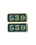 4S-517-CNP6 00 Gauge 517 Spares - Cab Number Plate 6, 539 (Pair)