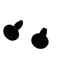 2D-001-BUF N Gauge Spares Class 33 -Round Oleo Buffer black shank Pair-R
