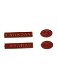 4S-024-NFAR 00 gauge spares HL 040 Nameplate pair 'Faraday'
