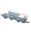 2S-016-RCB N Gauge spares M7 Motorised chassis black- R