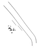BL-001-HSK 00 Gauge Spares BL A4 - Handrail Set Black