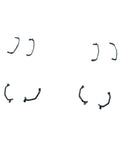 4D-022-HRSCB 00 gauge spares class 68 - Handrails Cab Front one loco.(2 Pairs)-R