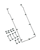 2S-007-HK N Gauge Spares 57xx - Handrail Kit (11) Black