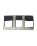 4P-004-FWGLV 00 Gauge Spares Autocoach - Front Window Glazing Brown/Red Lined + Black Visor