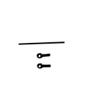LHT-S-8201-SDHS 0 Gauge Spares 3MT - Smokebox Door Hinge & Rod Set (3)