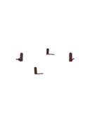 4P-004-CLSC 00 Gauge Spares Autocoach - Complete Lamp Iron Set (4) - 001 Crimson