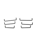7S-006-HSK 0 Gauge Spares 14xx - Handrail Set Black