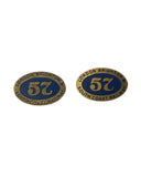 7S-010-NP57 0 Gauge Terrier Spares - Numberplate 57 Pairs