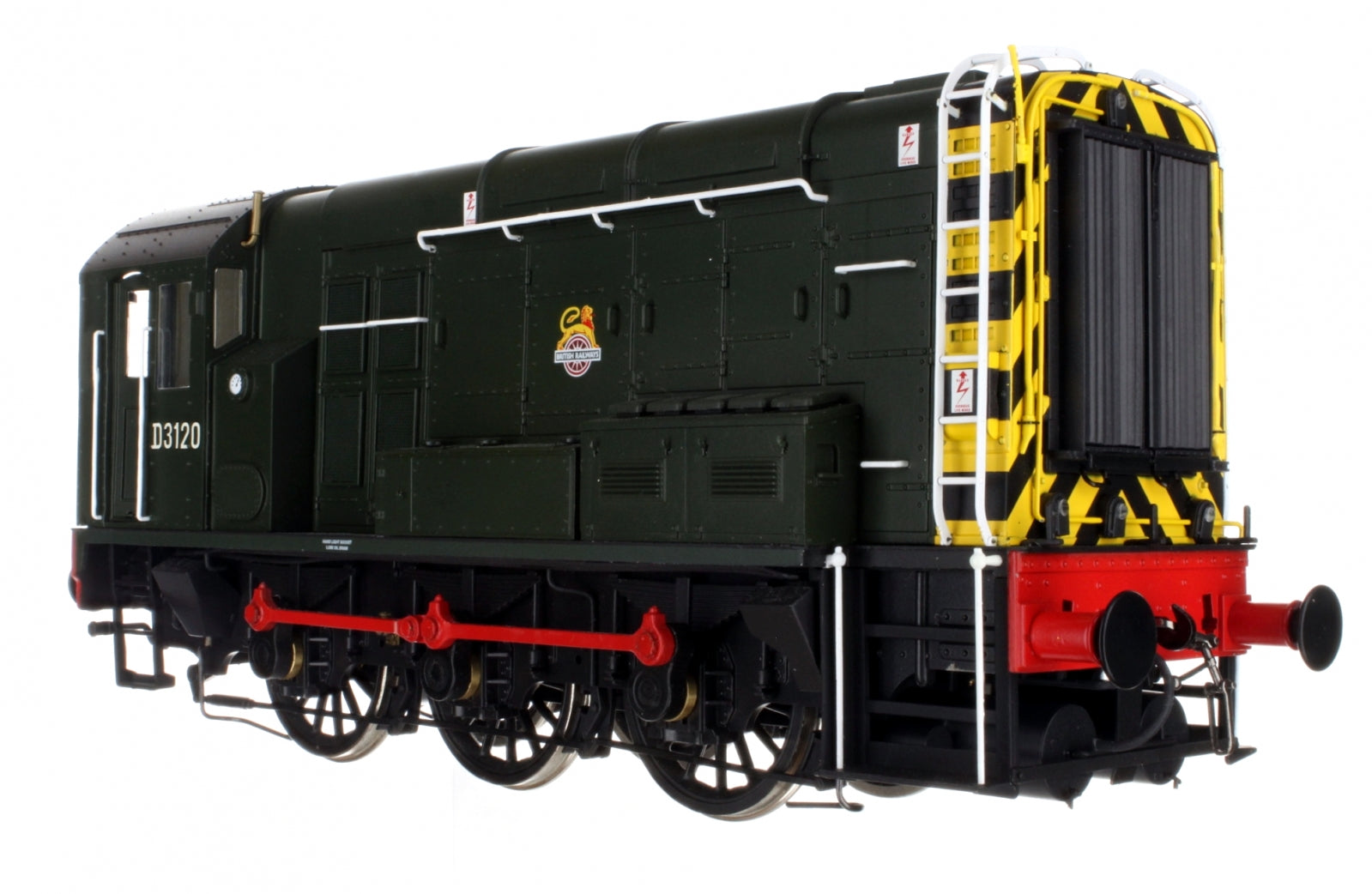 110736 O Gauge Class 08 D3120 BR Green Early Crest Wasp Stripes