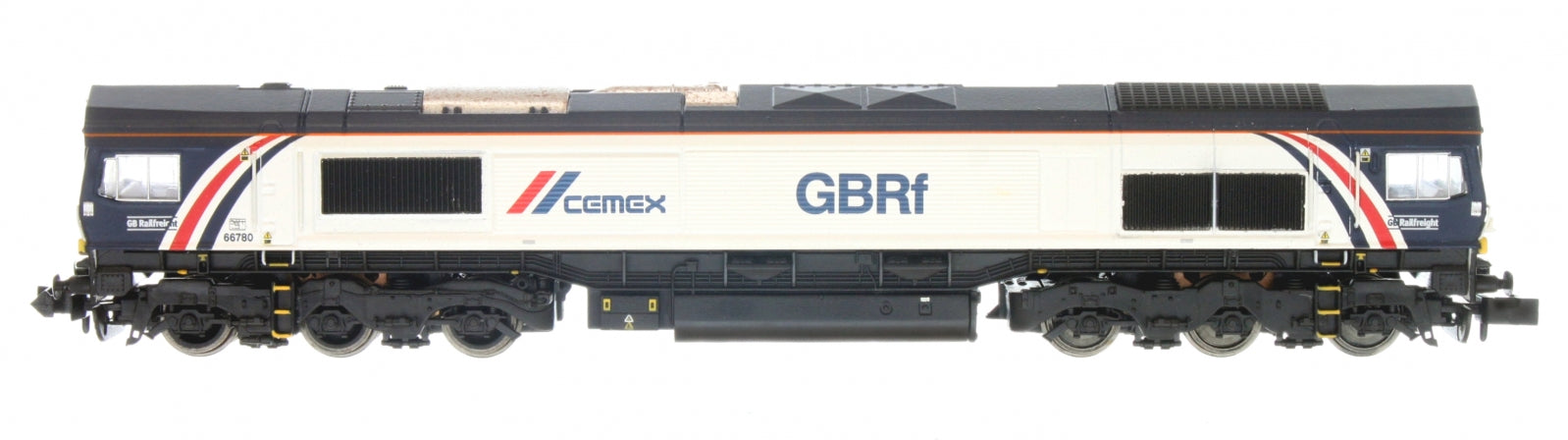 2D-007-014D N Gauge Class 66 66780 GBRF Cemex DCC Fitted