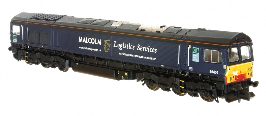 2D-007-015 N Gauge Class 66 66405 DRS Malcolms