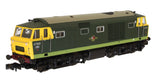 2D-018-013D N Gauge Hymek D7020 Two Tone Green FYP DCC Fitted
