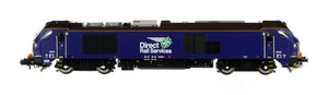 2D-022-010D N Gauge Class 68 Class 68 68026 DRS Plain Blue DCC