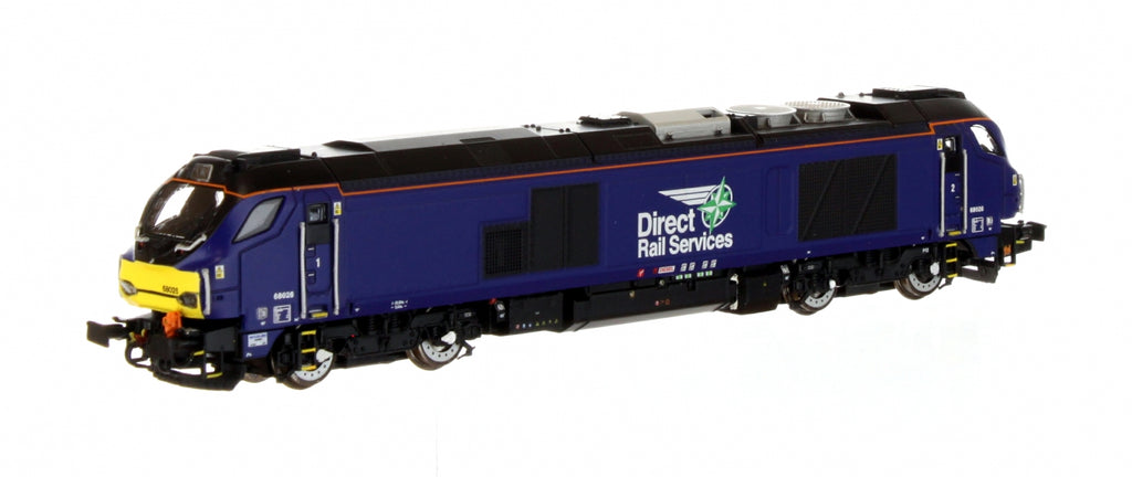 2D-022-010D N Gauge Class 68 Class 68 68026 DRS Plain Blue DCC