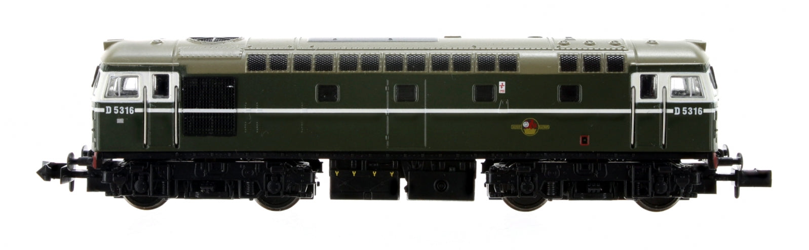 2D-028-001 N Gauge Class 26 D5316 BR Green Headcode