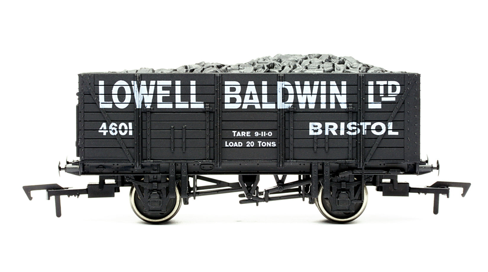 4F-090-001 OO Gauge 9 Plank Wagon Lowell Baldwin