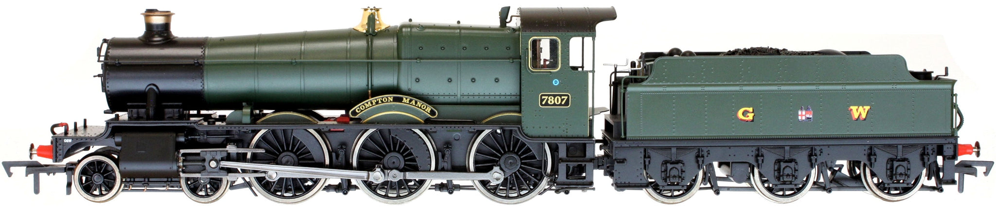 4S-001-003D OO Compton Manor 7807 in GW Green G Crest W DCC