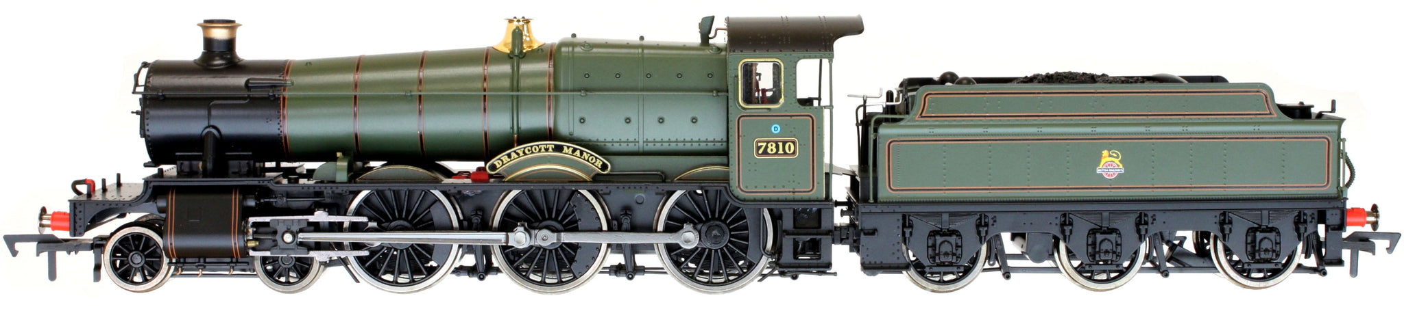 4S-001-006S OO Draycott Manor 7810 BR Lined Green Small E/Crest DCC & Sound