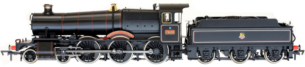 4S-001-008 OO Dinmore Manor 7820 in BR Early Crest MT Lined Black