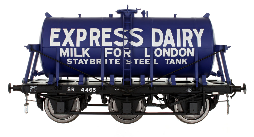 7F-031-007 O Gauge 6 Wheel Milk Tanker Express Dairies 4405