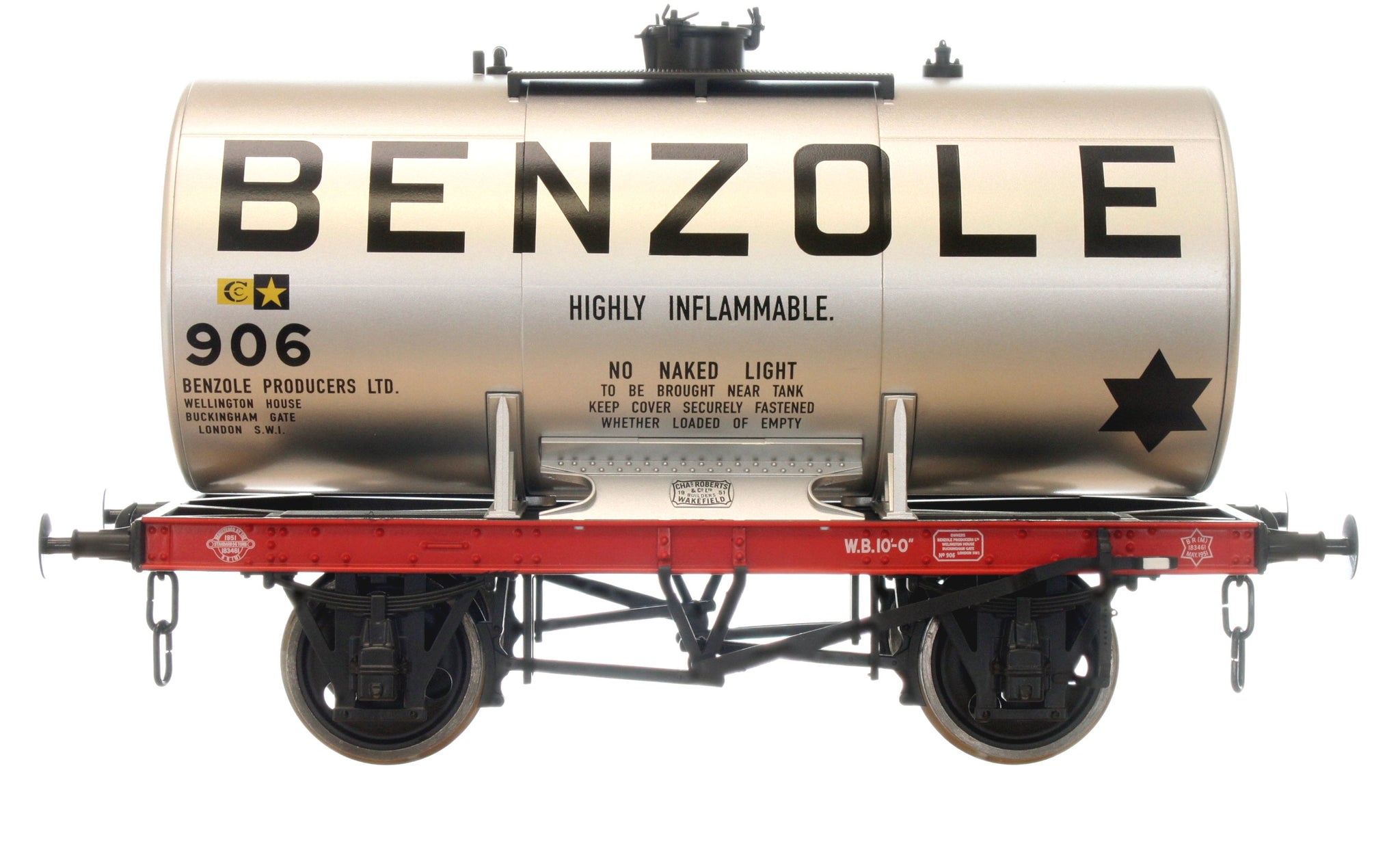 7F-062-003 Class A Anchor Mounted Tank Benzole 906