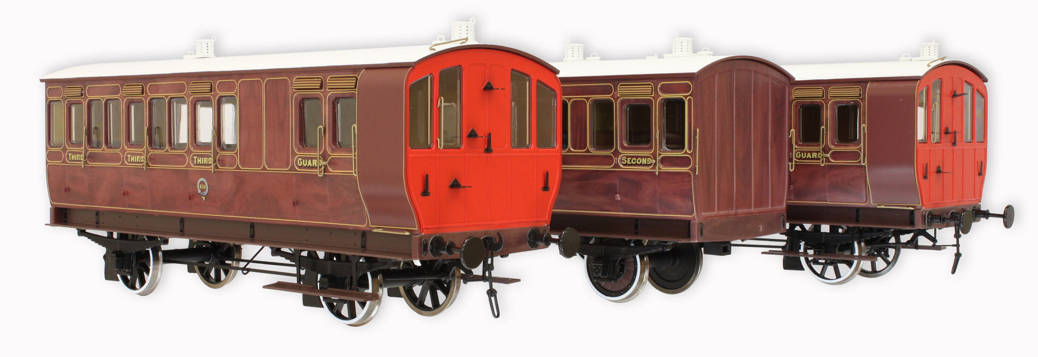 7P-020-Club 2 O Gauge Stroudley 4 Wheel Coach Trilogy Light Bar Fitted