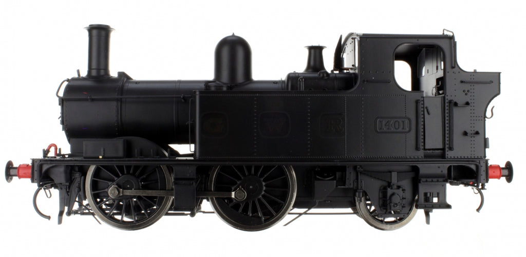 7S-006-024 O Gauge 14xx Class 1401 Plain Black With Erased GWR Lettering - Dapol Exclusive Model