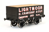 7F-073-003 O Gauge 7 Plank wagon 9' W/B three door Lightmoor 283